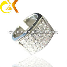 Fashion CZ stainless steel ring with high quality